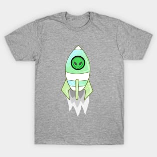 Funny Alien Rocket T-Shirt